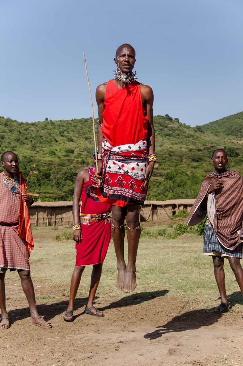 Masaai dancing, Kenya
