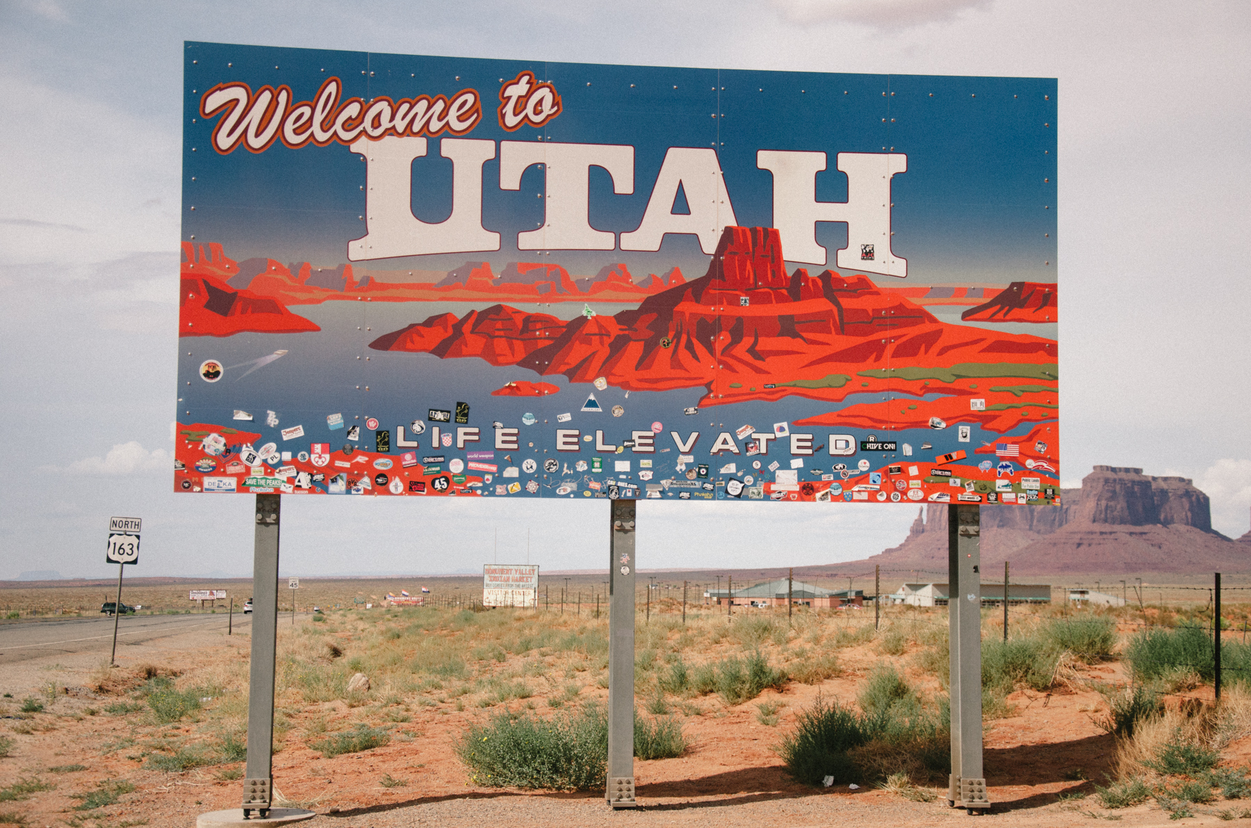 Utah has the best welcome sign of all the states we drove through.