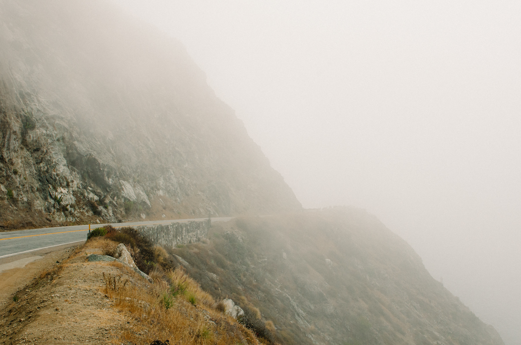 Misty-cliffed Big Sur.