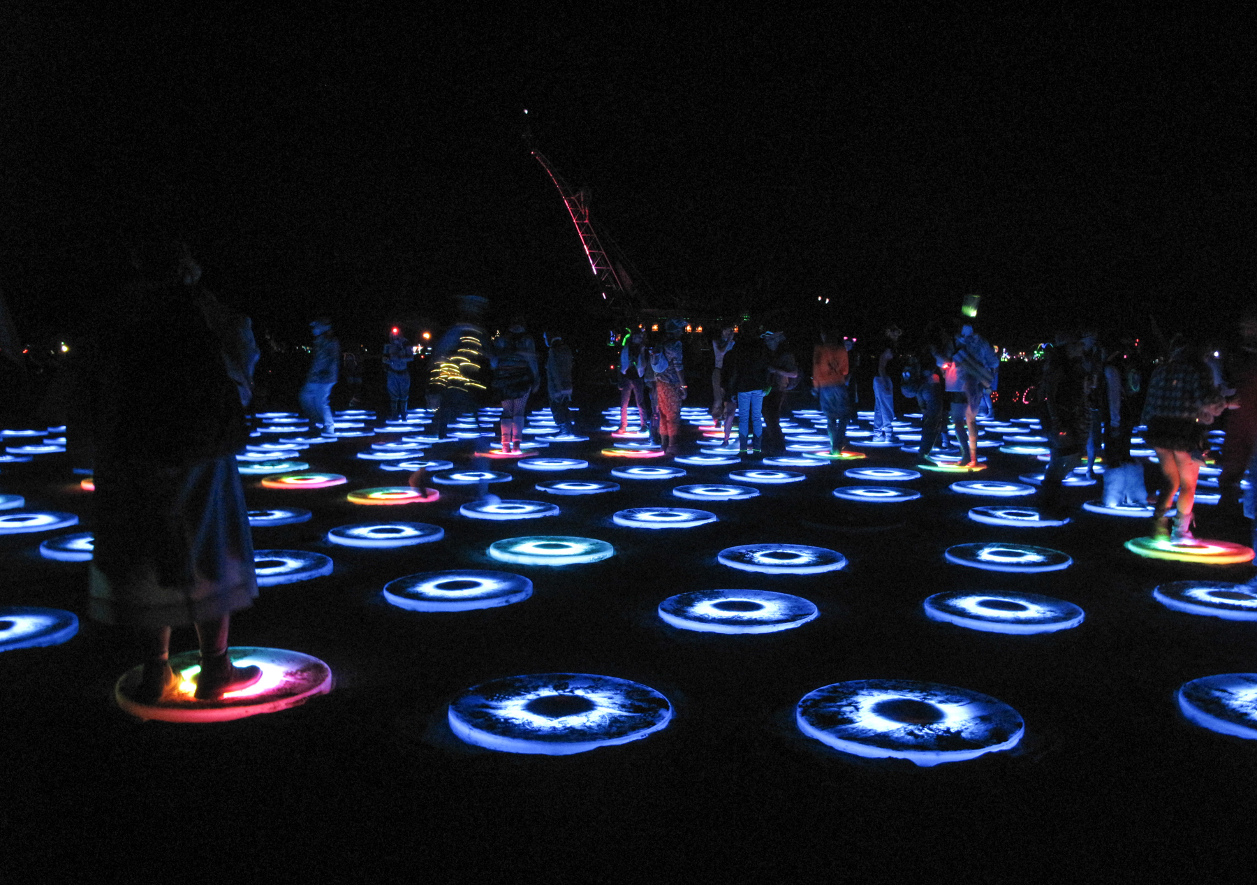The Superpool: LED lilypads that lit up when you stepped on them. People were running around, laughing and screaming and I felt like were all about five years old again.