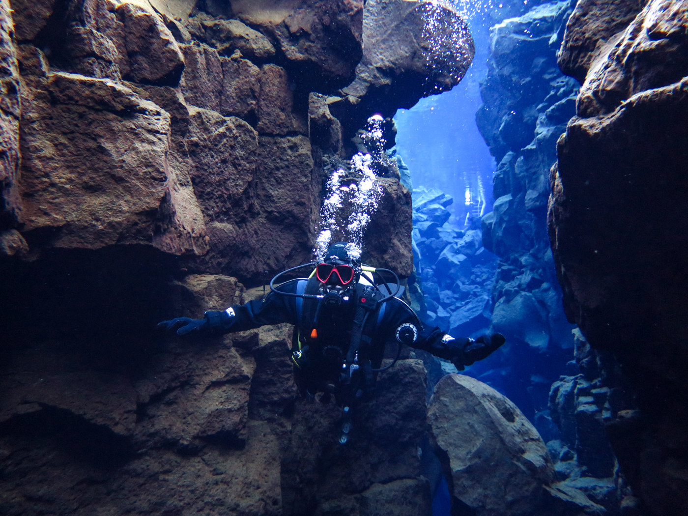 Diving Silfra, Iceland