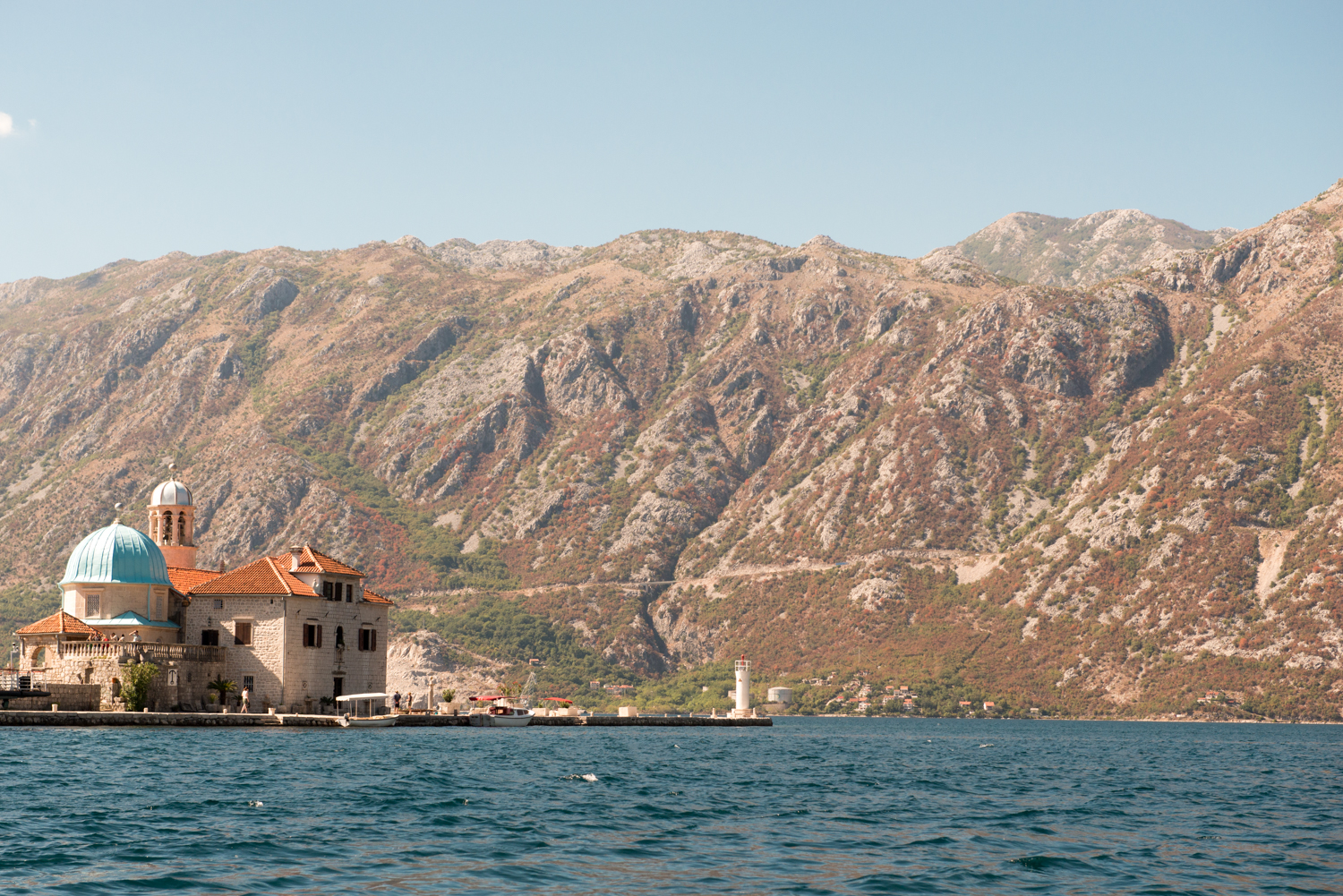 Our Lady of the Rocks island, with its beautiful little church, lies just off the coast from Perast