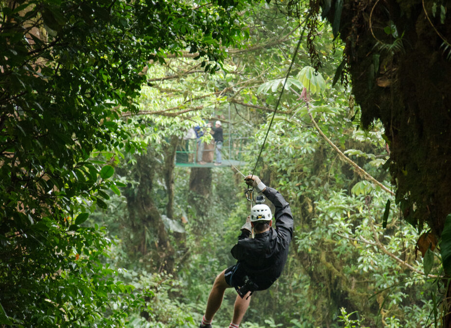 Ziplining in Monteverde Cloud Forest,