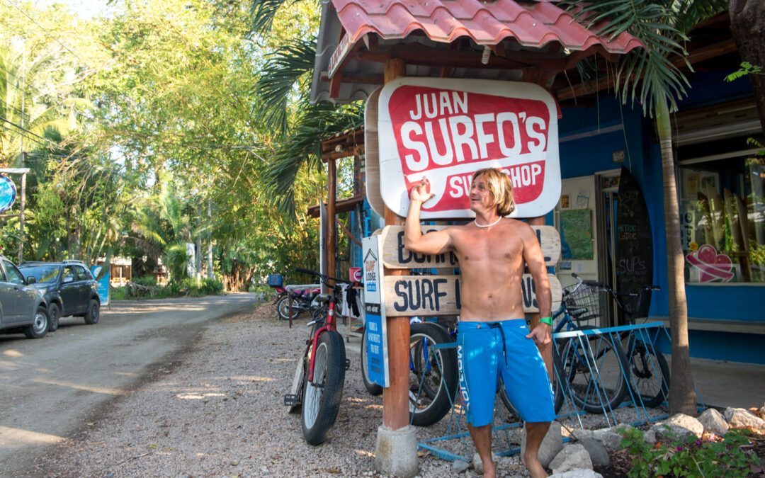 Juan Surfo’s surf shop, Nosara