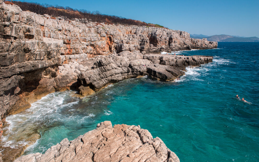 Uvala Veslo on Lustica Peninsula